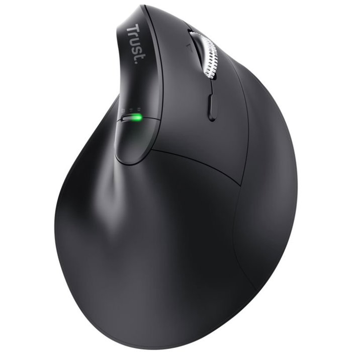 Trust Vyran Ratón Ergonómico Vertical Inalámbrico Negro